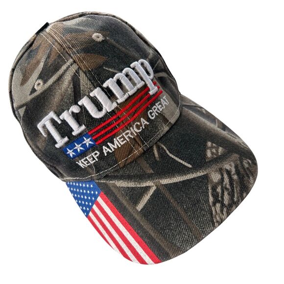 President Donald Trump 2024 MAGA Baseball Cap Keep  America Great Hat USA Camo - Picture 3 of 10